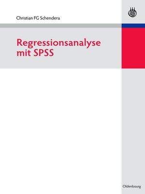 cover image of Regressionsanalyse mit SPSS